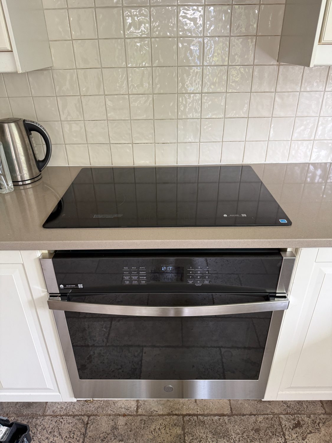 Induction cooktop and wall oven install
